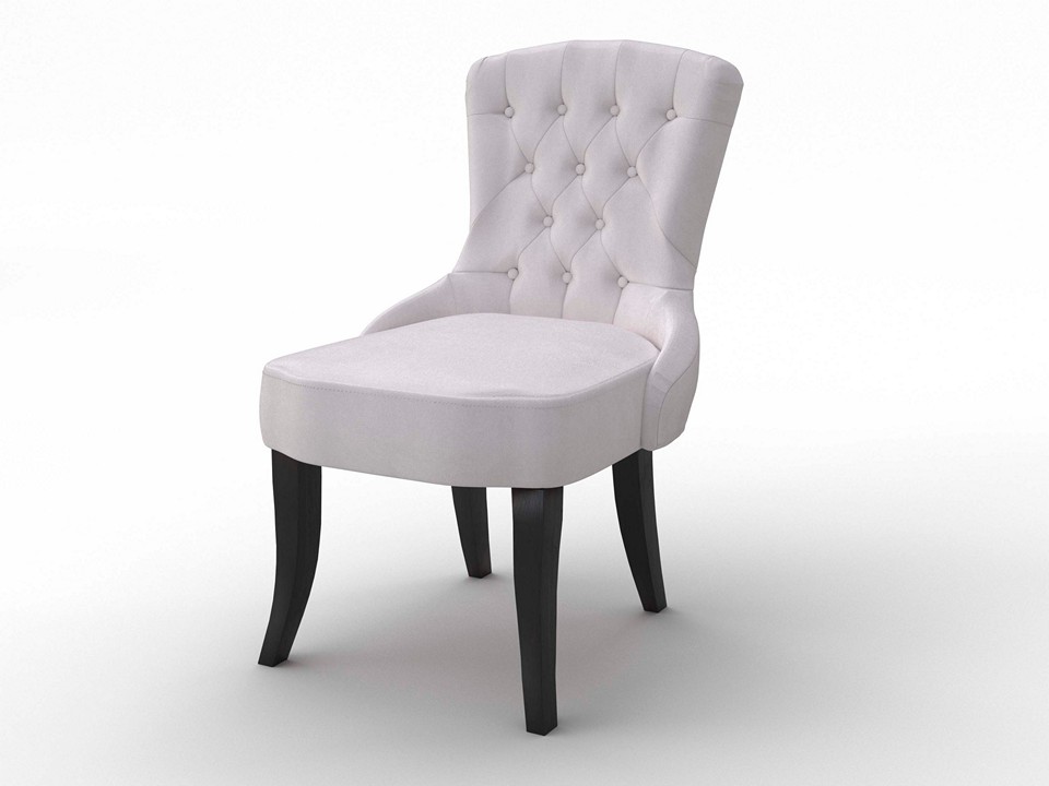 Орматек Стул Flavio с пуговицами Ткань Микровелюр Laska 01 Белая смородина 53x62 50780₽